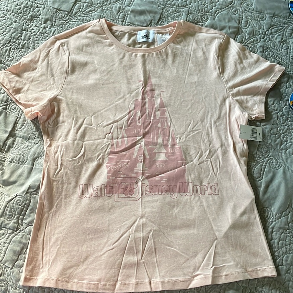 Blush Disney World Castle Shirt